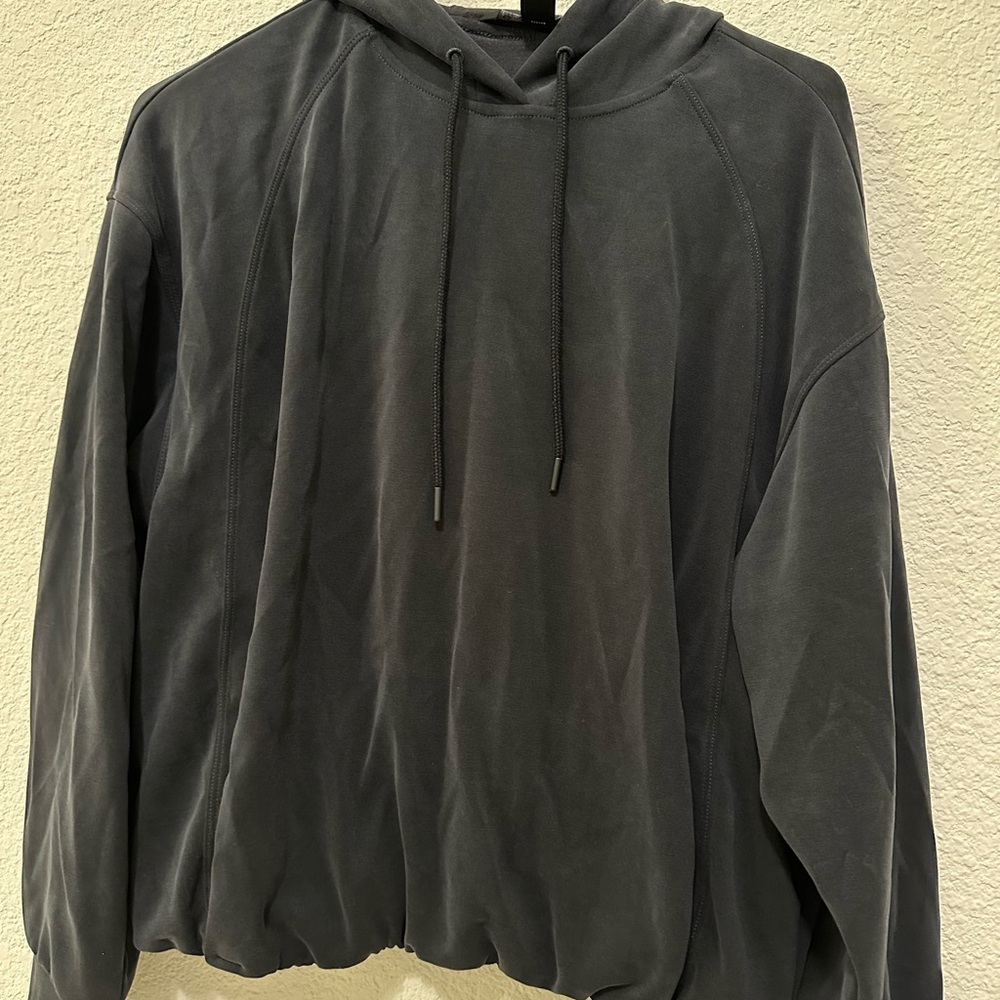 Athleta seasoft hoodie in Washed Black